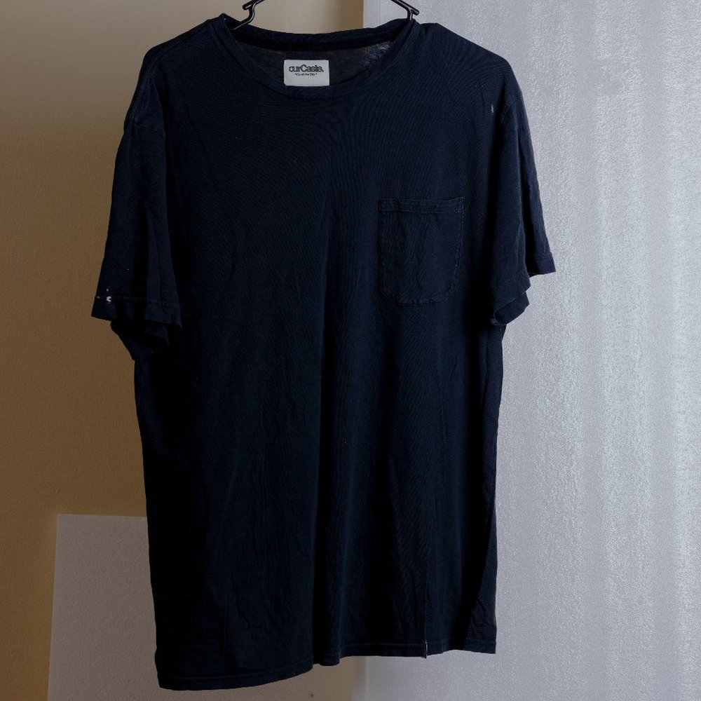 Black Pocket Tee